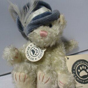 Vintage Tiny Small Boyds Bear Teddy with Blue Hat Boris Berriman